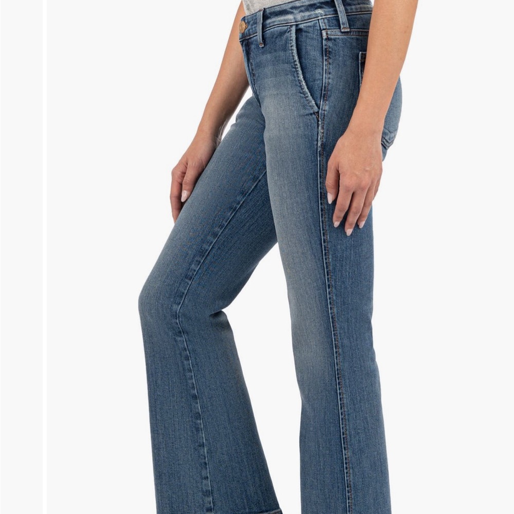 Kut from the Kloth “Kelsey” Ankle Flared Jeans Mid-Rise Size 4 EUC - Picture 4 of 12